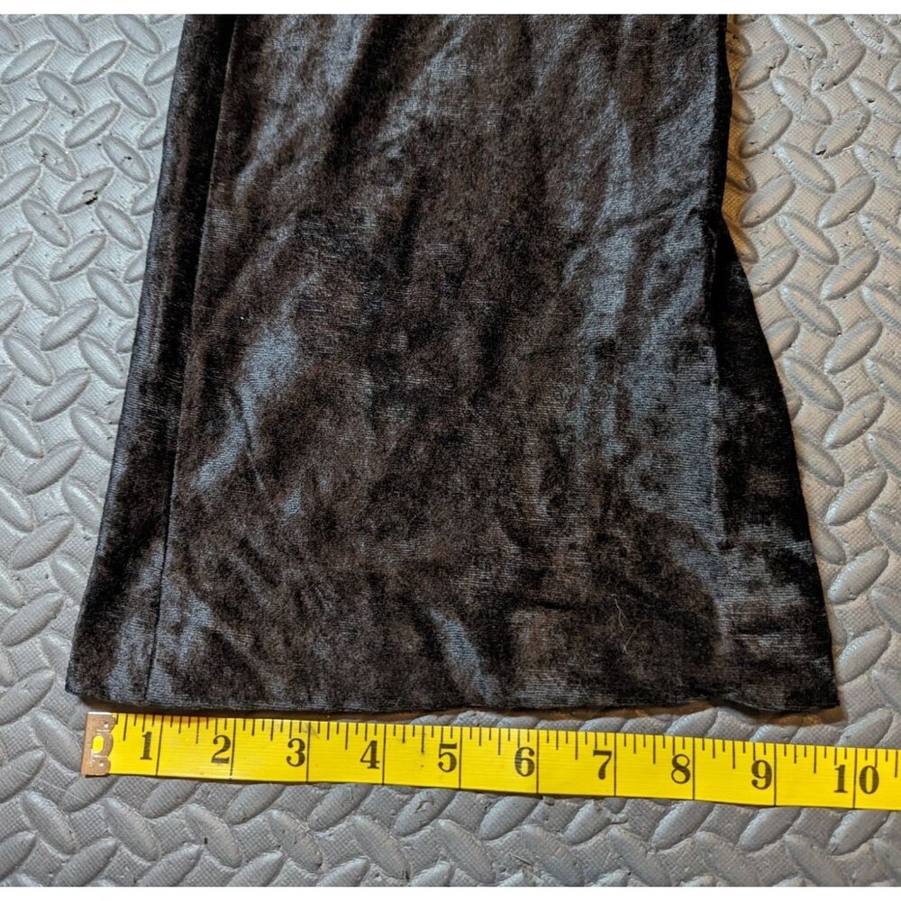 NWT Vintage RARE Classic Miss Sixty Velvet wide leg pant Black‎ Size 29 - Picture 6 of 8